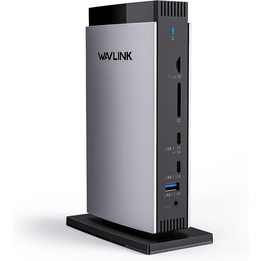 WAVLINK Displaylink Docking Station 3 Monitors with for MacBook M1/-M5 Windows,